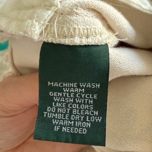 LRL Lauren Jeans Co. Ralph Lauren Multicolor Floral Modern Straight Ankle Size 8 - Picture 9 of 10